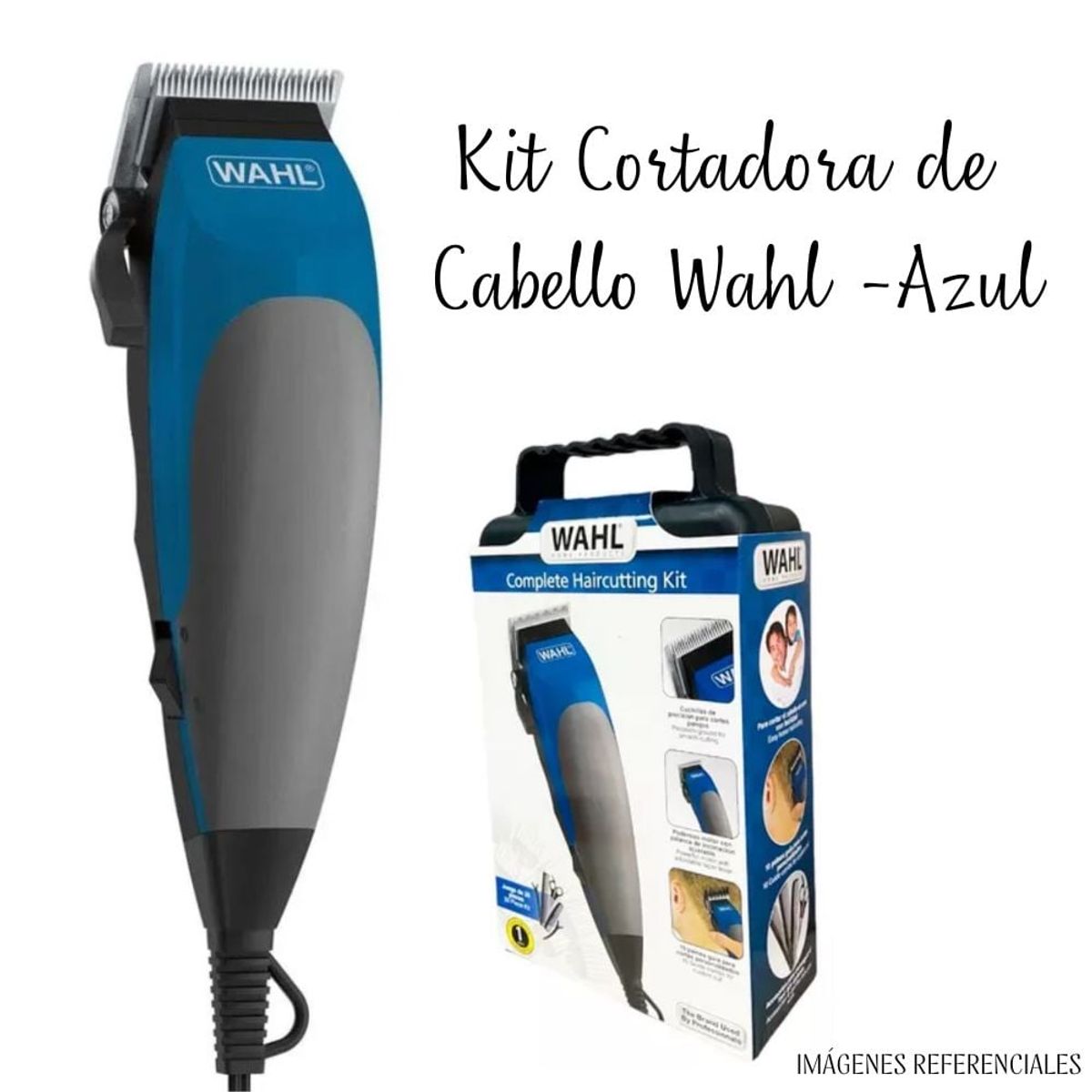 WAHL - Maquina de Cortar Cabello Wahl Maleta Azul