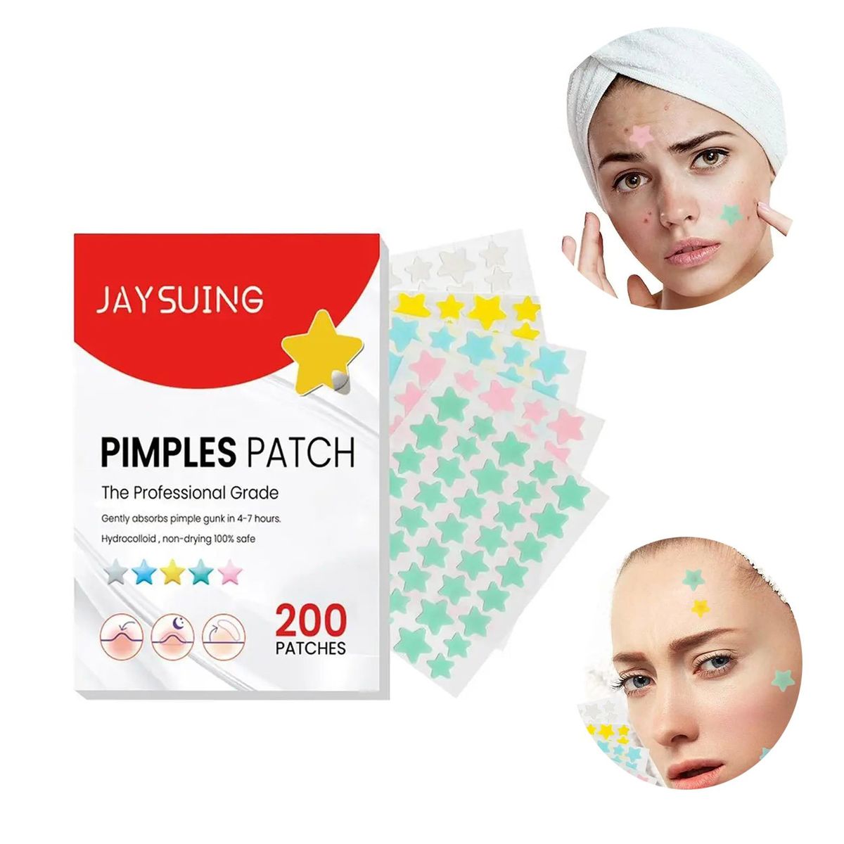 GENERICO - PIMPLE PATCH removedor de acné 200 estrellitas