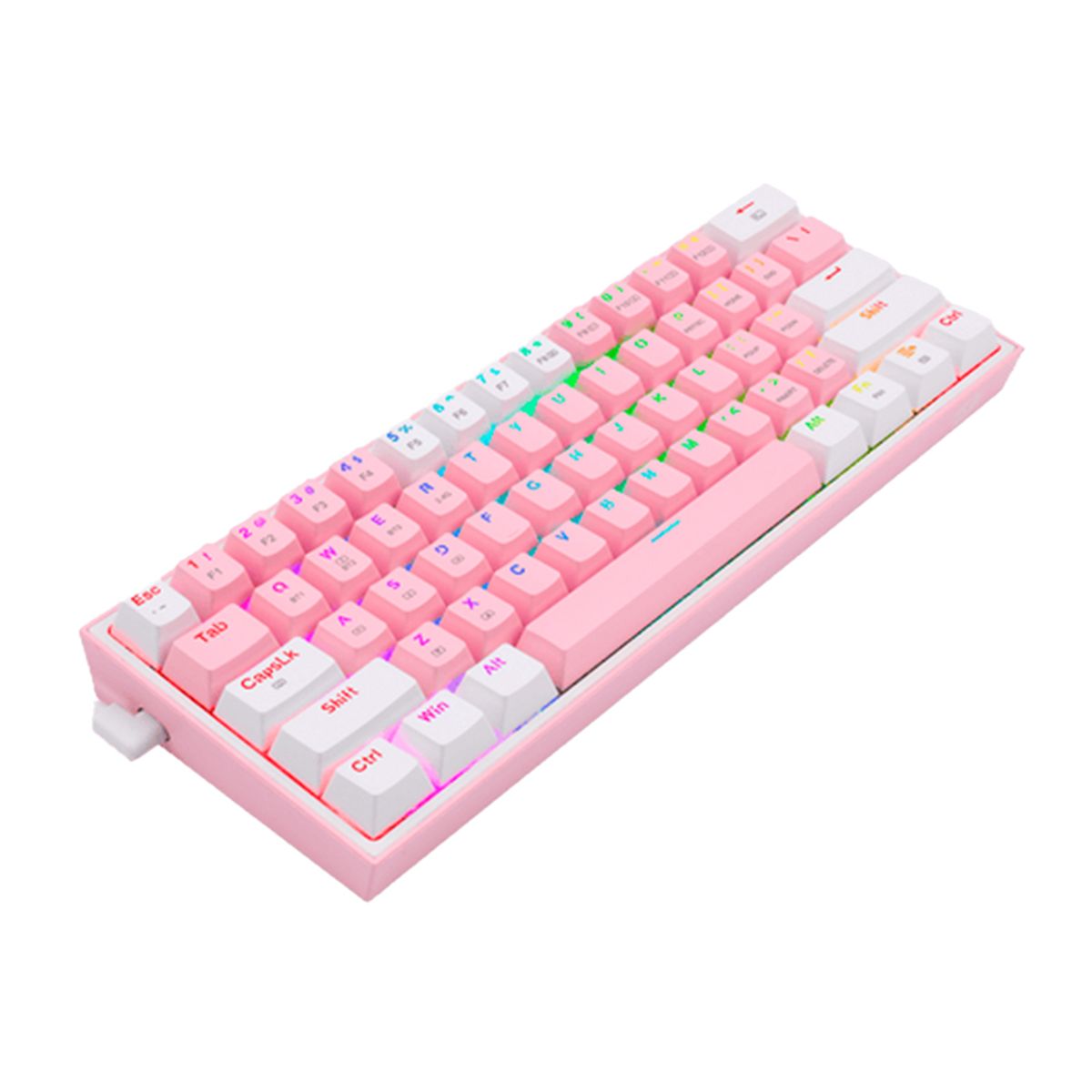 REDRAGON - Teclado Gamer Redragon Fizz Pro Inalámbrico K616 Rosado