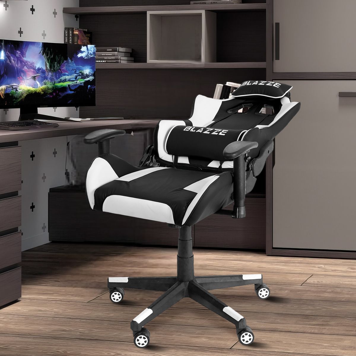 BLAZZE - Silla Gamer Ergonómica 180° Blazze Éxodo - Negro