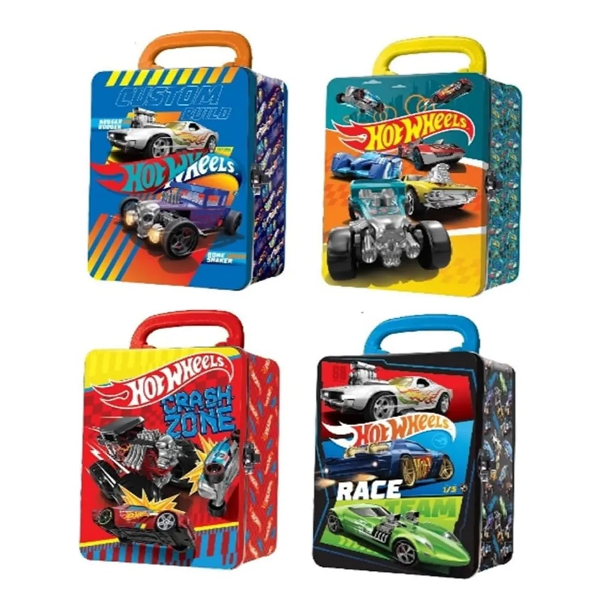 HOT WHEELS - Hot Wheels Estuche de metal para 18 autos aleatorio