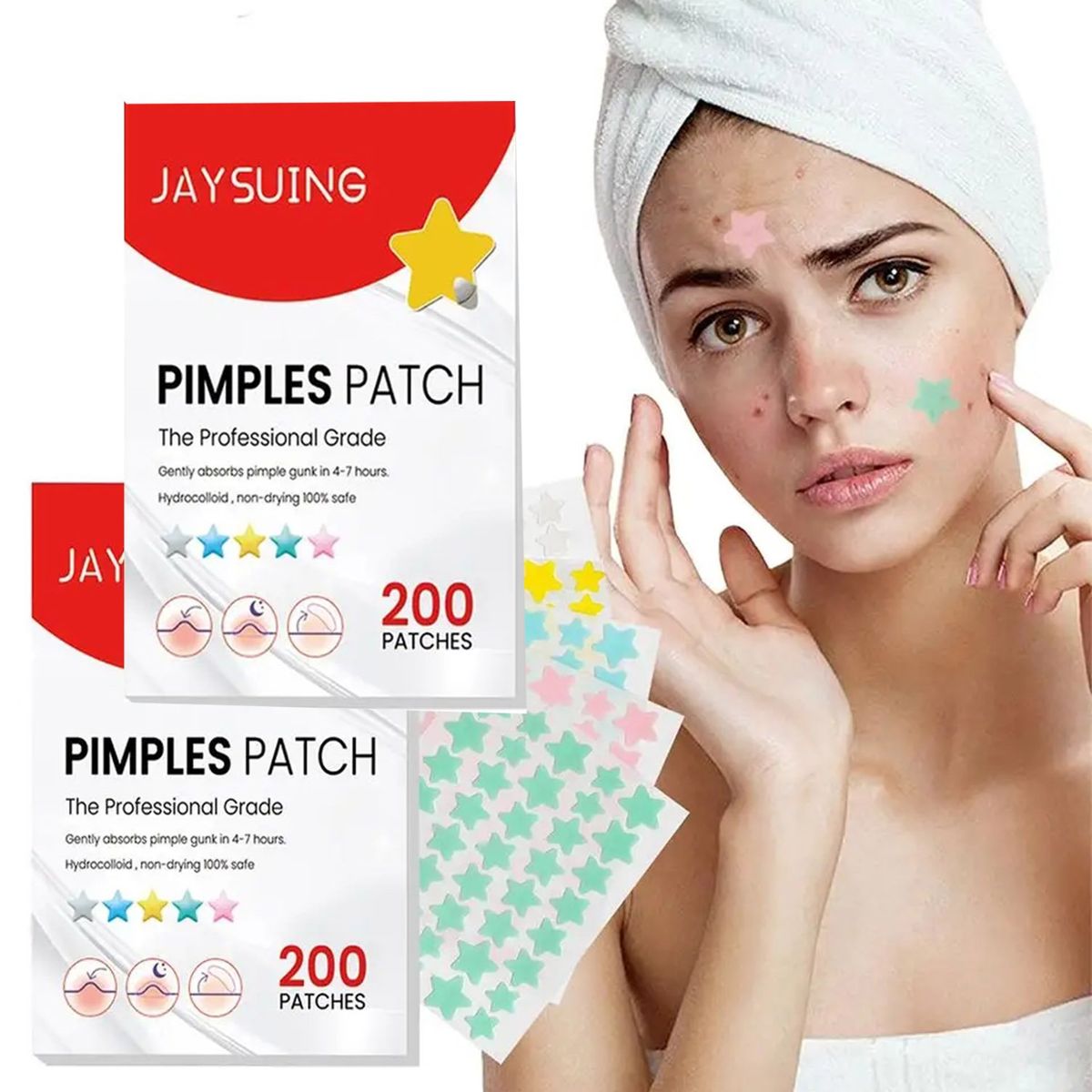 GENERICO - PIMPLE PATCH removedor de  acné  400 estrellitas