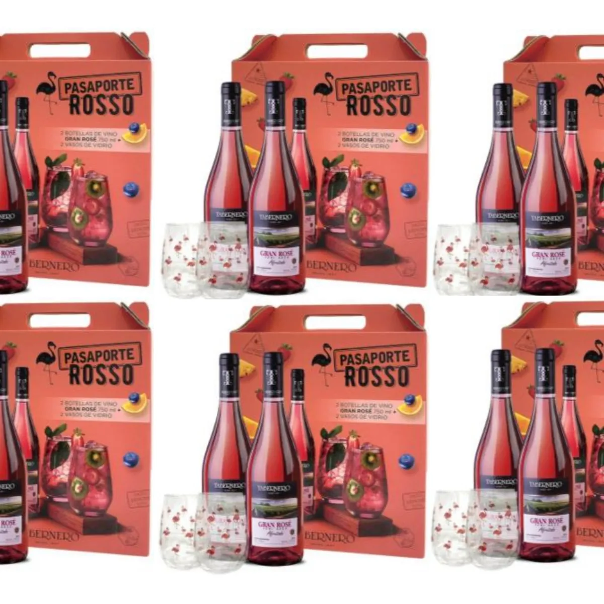 TABERNERO - Pack Tabernero Pasaporte Rosso Rose 750ml - 6 UND