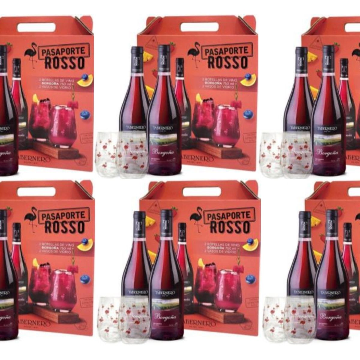 TABERNERO - Pack Tabernero Pasaporte Rosso Borgoña 750ml - 6 UND