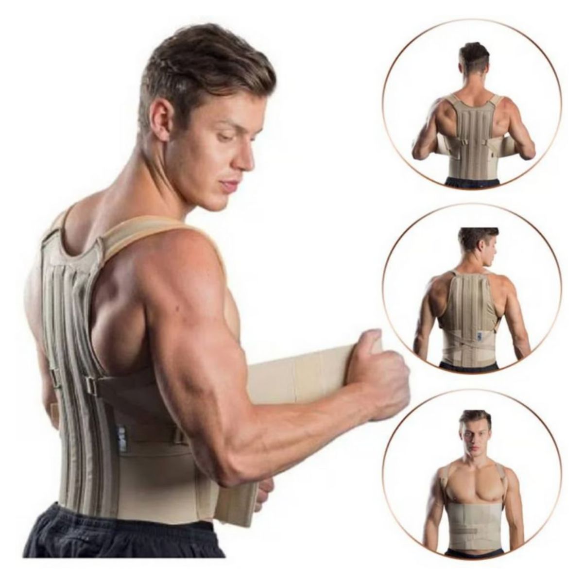 GENERICO - Faja Dorso Lumbar Talla L - Beige