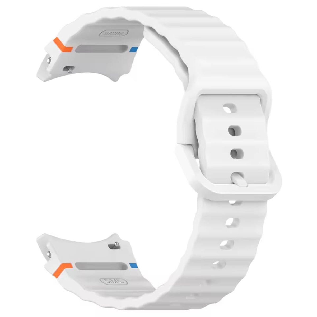GENERICO - CORREA DE SILICONA PARA SAMSUNG WATCH 4-5-6-7-FE BLANCO