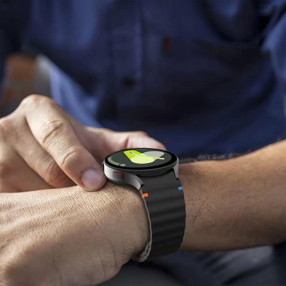 GENERICO - CORREA DE SILICONA PARA SAMSUNG WATCH 4-5-6-7-FE BLANCO