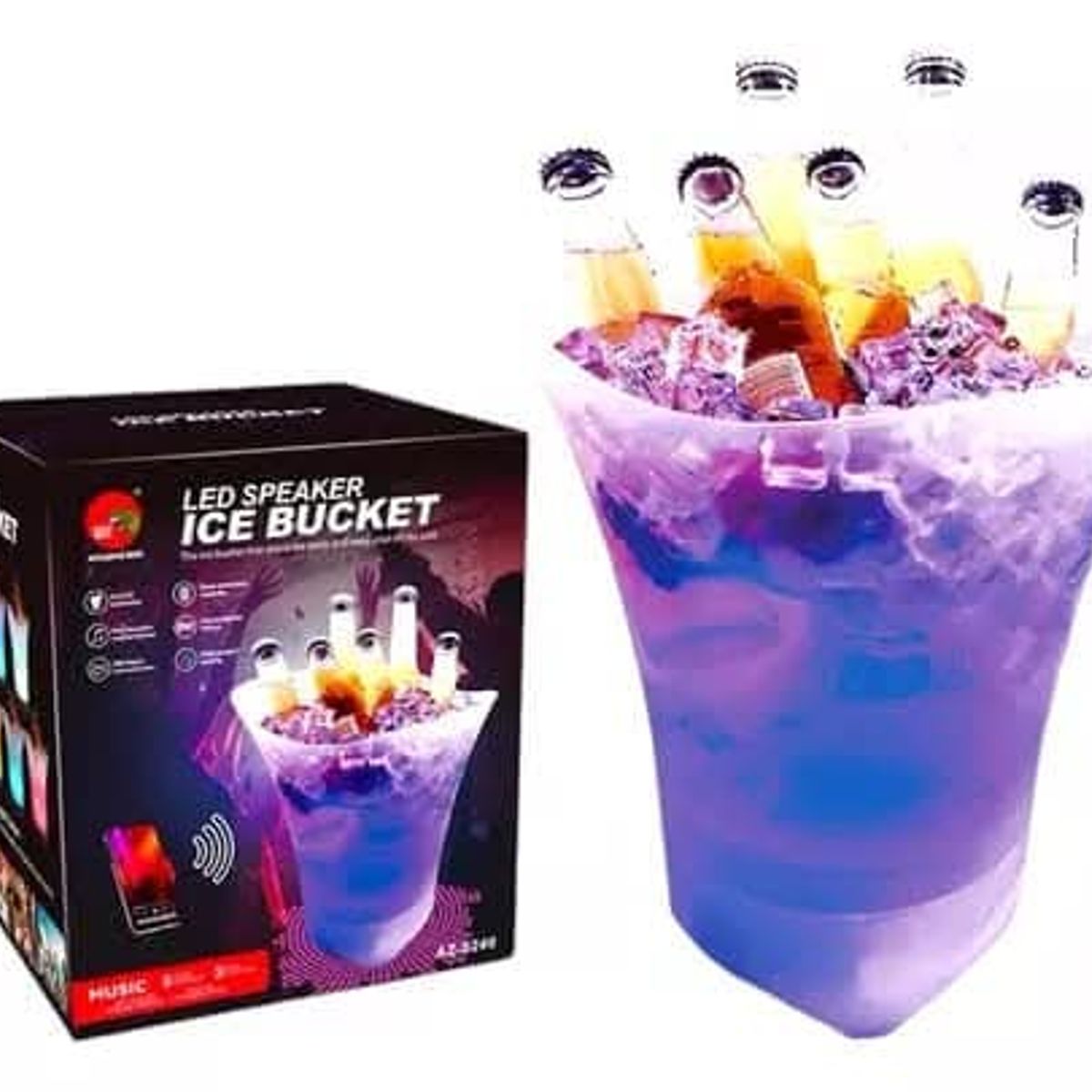 GENERICO - HIELERA DE 7 LITROS GRANDE CON PARLANTE BLUETOOTH