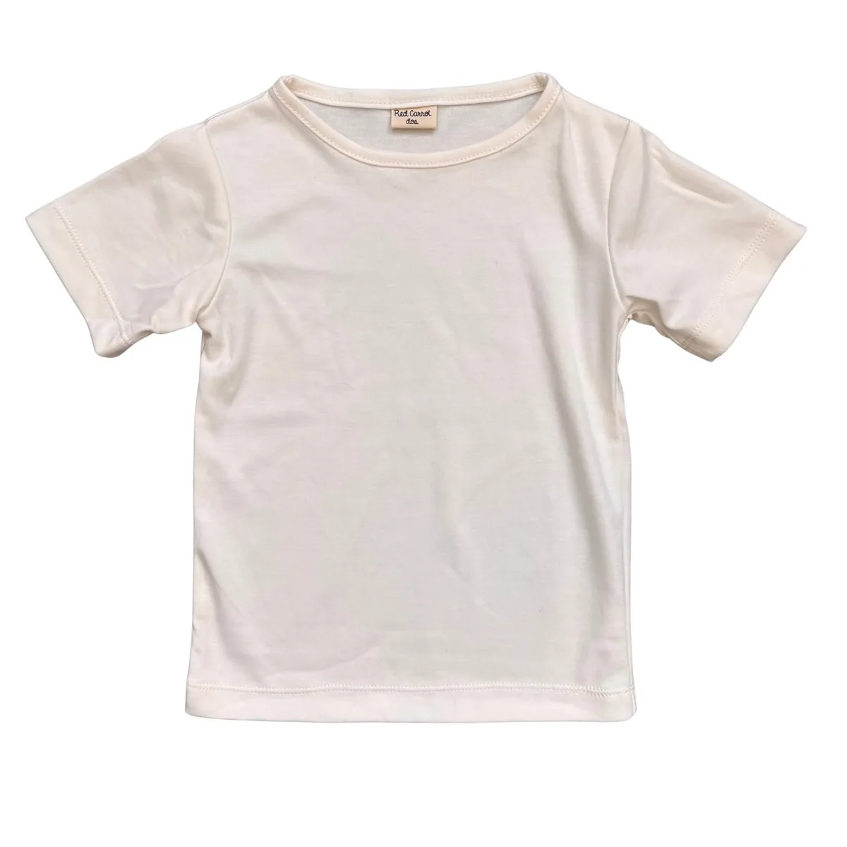 RED CARROT - Polo unisex manga corta algodon pima crema