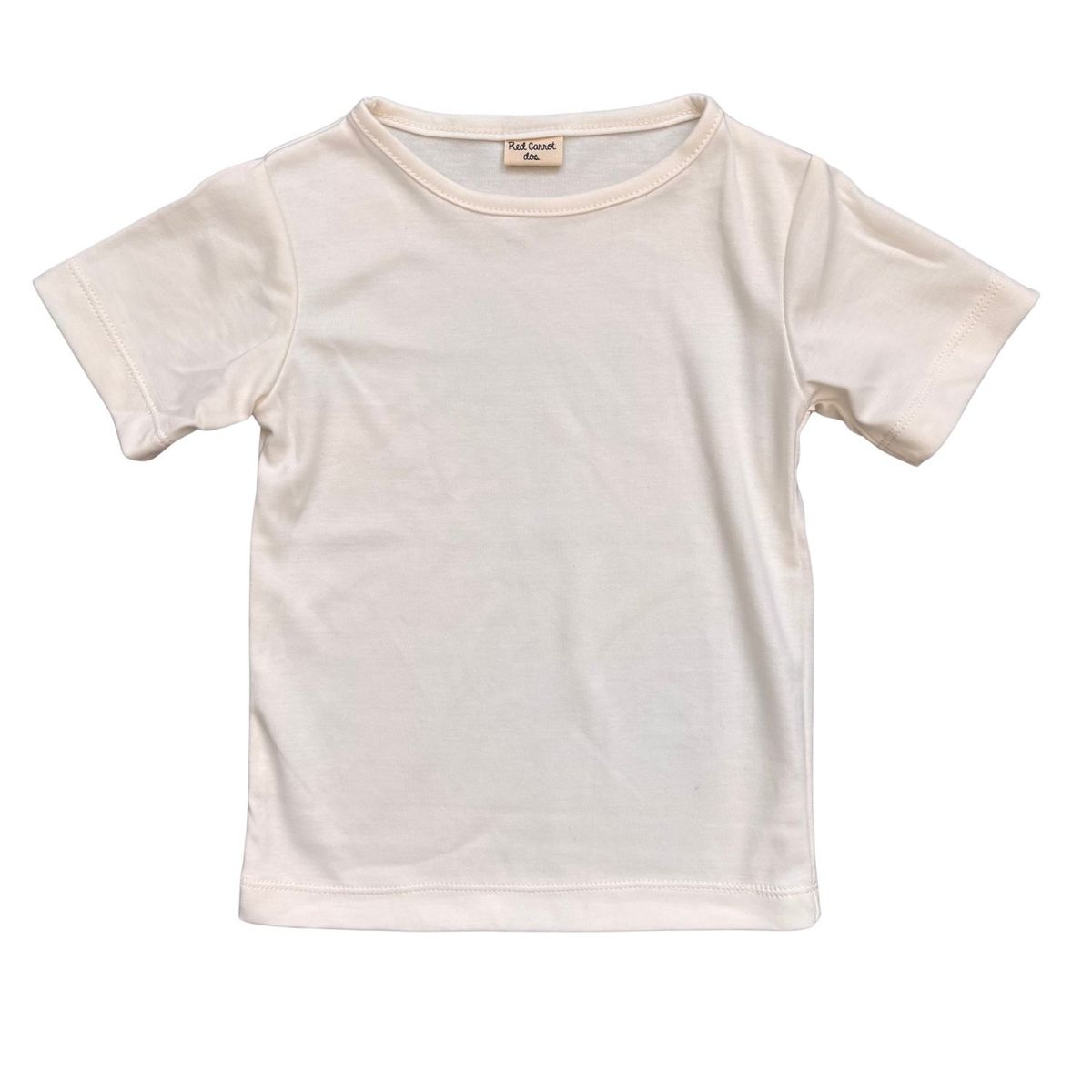 RED CARROT - Polo unisex manga corta algodon pima crema