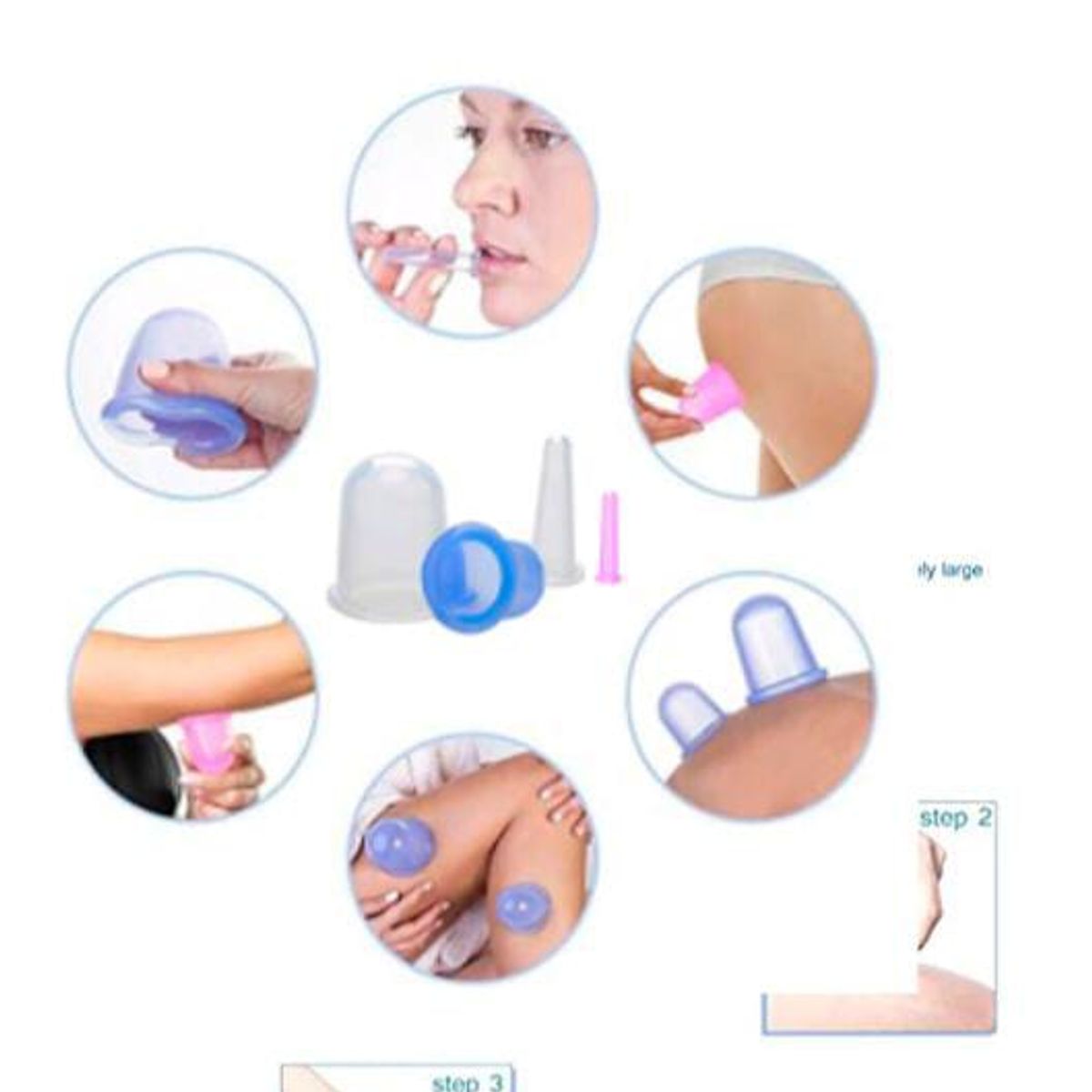 GENERICO - Set de Ventosas Masajeador Corporal Anticelulítico