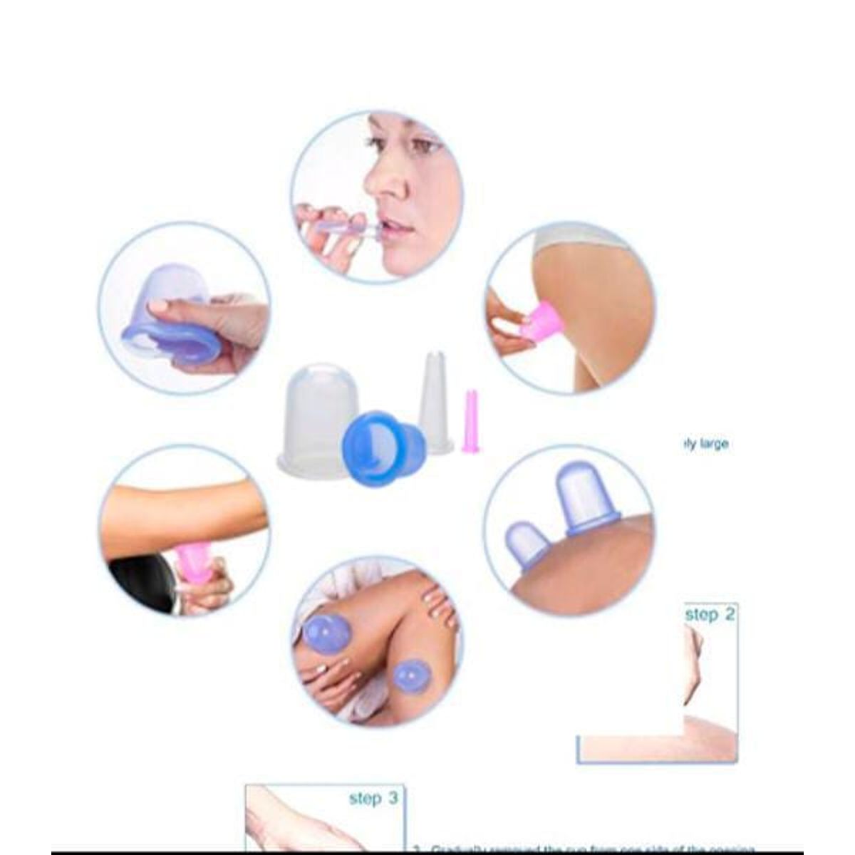 GENERICO - Set de Ventosas Masajeador Corporal Anticelulítico