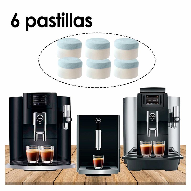 SIGNATURE PERU - Pastillas de Limpieza de 2 Fases para Cafeteras JURA x6