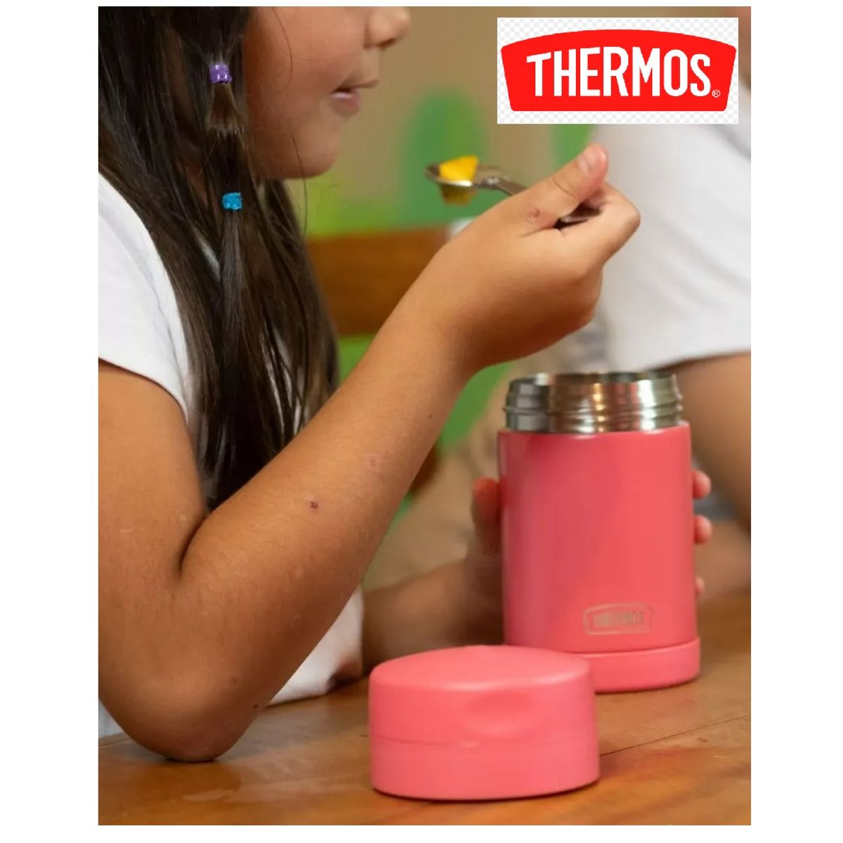 THERMOS - THERMO DE  COMIDA  ACERO INOX - 470ML PINK