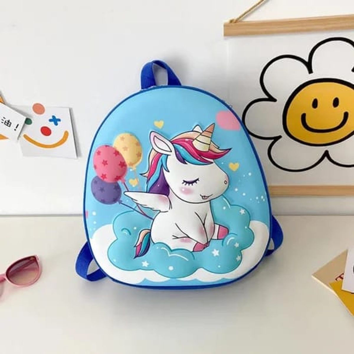 GENERICO - MOCHILA UNICORNIO 3D ALTO RELIEVE