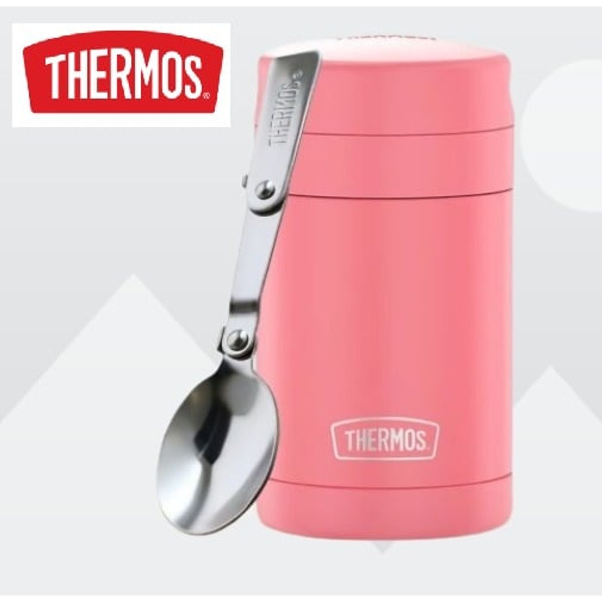 THERMOS - THERMO DE  COMIDA  ACERO INOX - 470ML CORAL