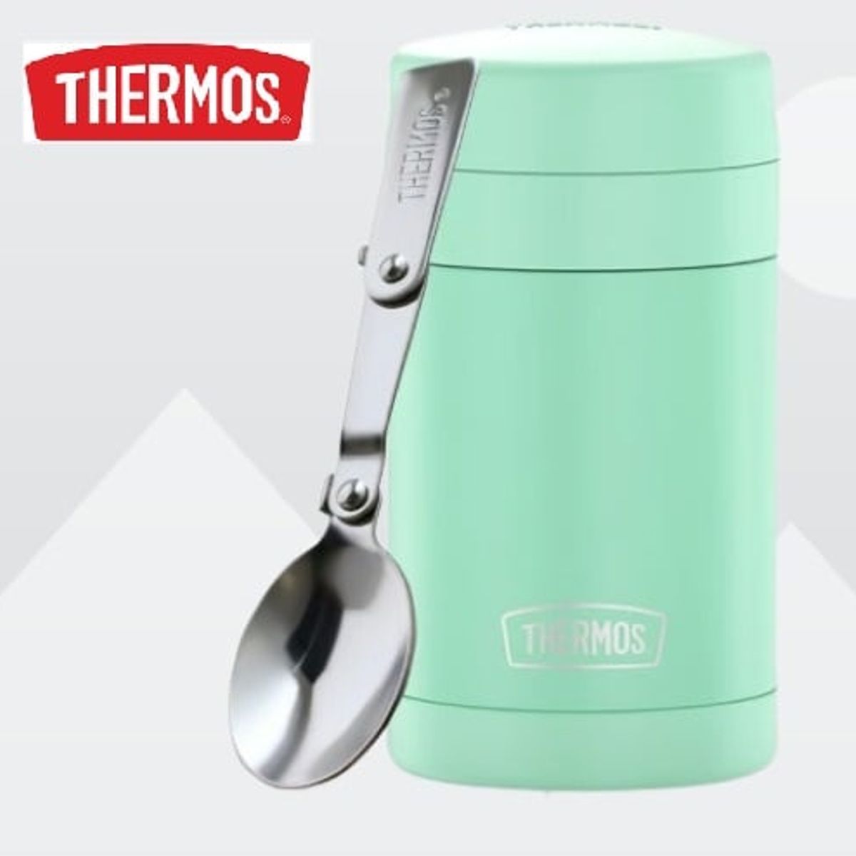THERMOS - THERMO DE  COMIDA  ACERO INOX - 470ML VERDE