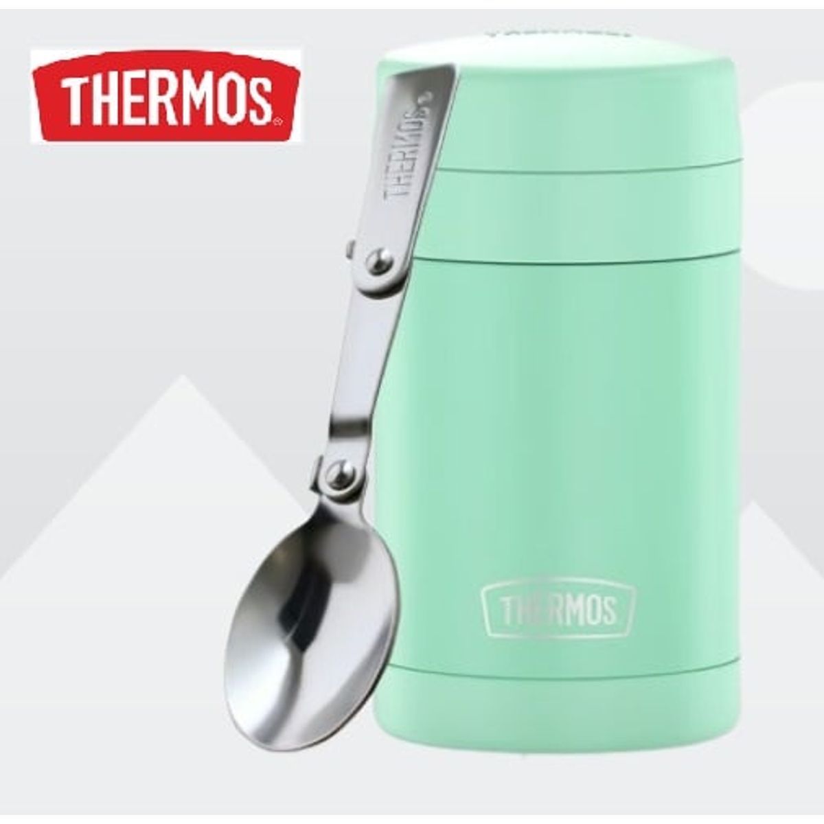 THERMOS - THERMO DE  COMIDA  ACERO INOX - 470ML VERDE