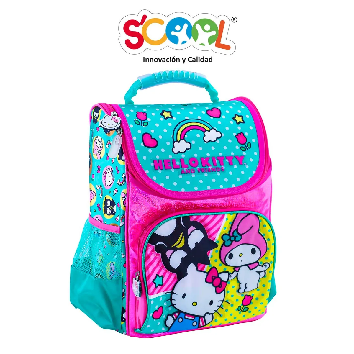 SCOOL - MOCHILA HELLO KITTY Y FRIENDS SET 3 PIEZAS SCOOL MAGIC
