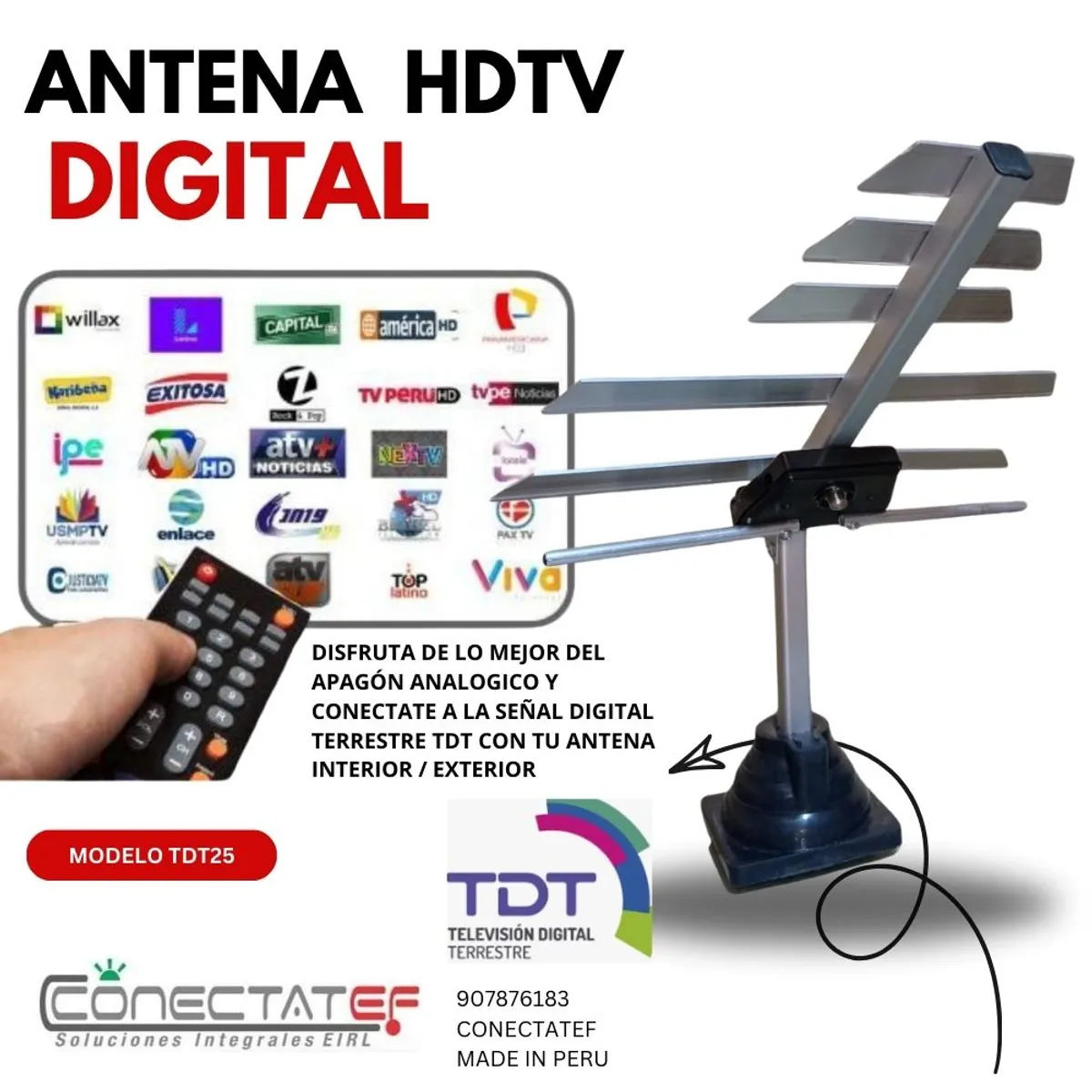 GENERICO - ANTENA PROFESIONAL PARA LA SEÑAL TDT MODELO L025