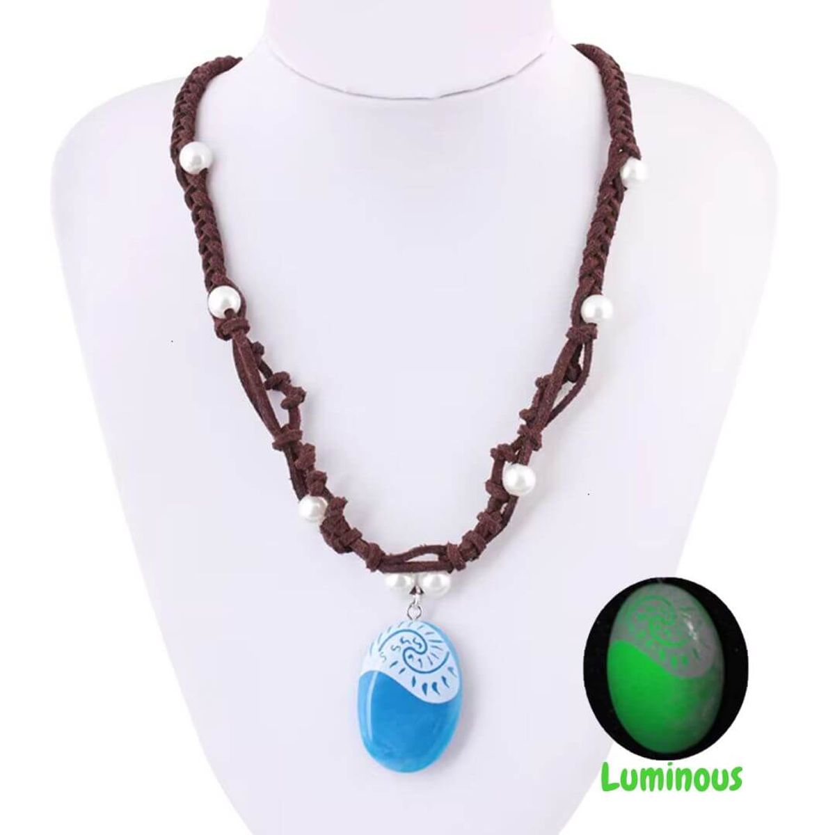 GENERICO - Collar Tefiti Moana Brilla Oscuridad Vestido Moana Disfraz