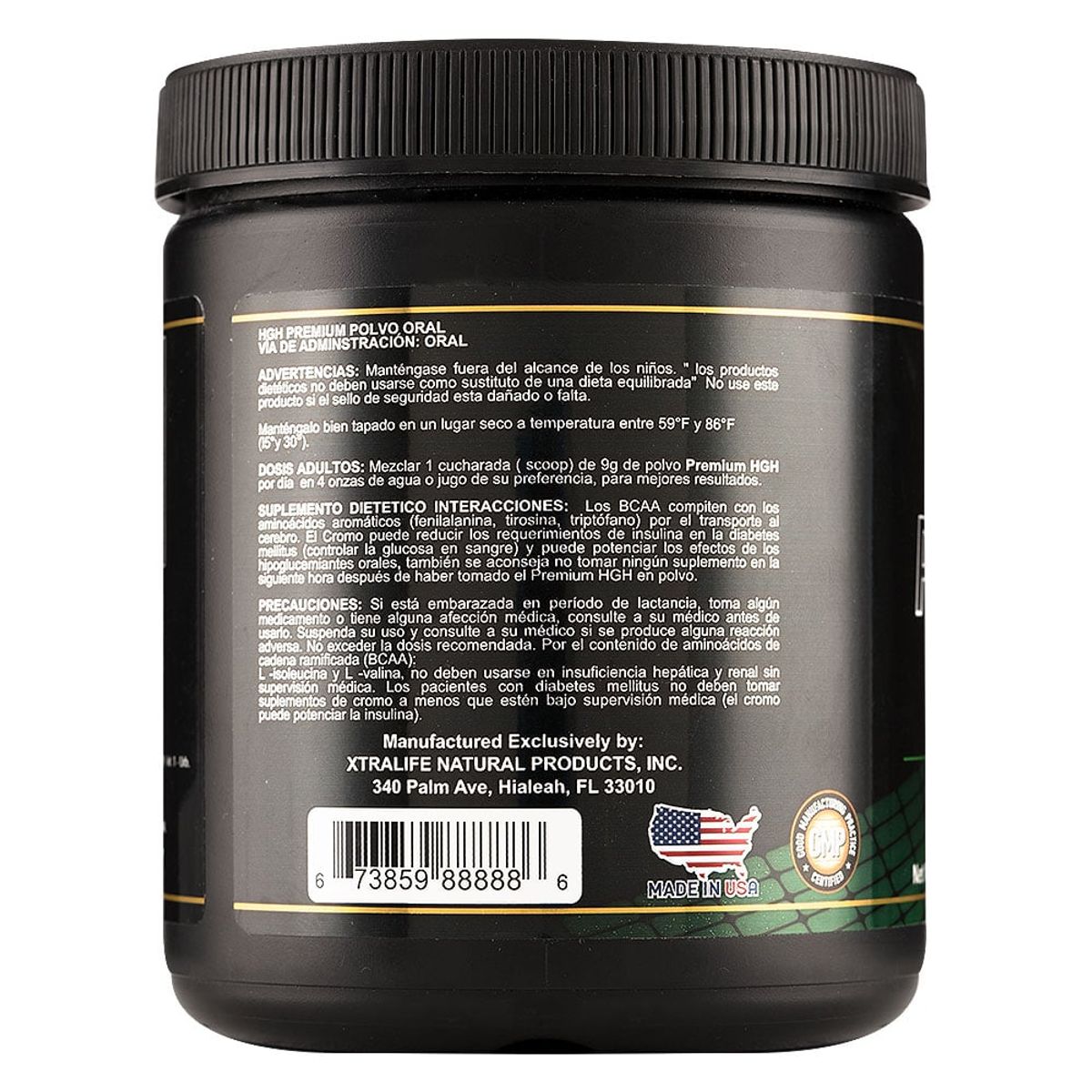 XTRALIFE NATURAL PRODUCTS - HGH Premium - 30 Servidas