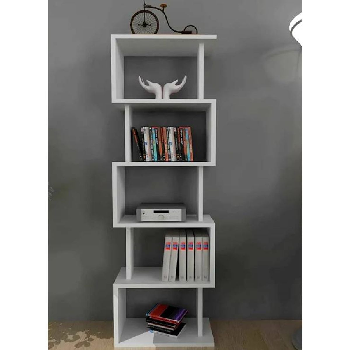 NACION MUEBLES - LIBRERO NACION MUEBLES CINTHIA COLOR BLANCO