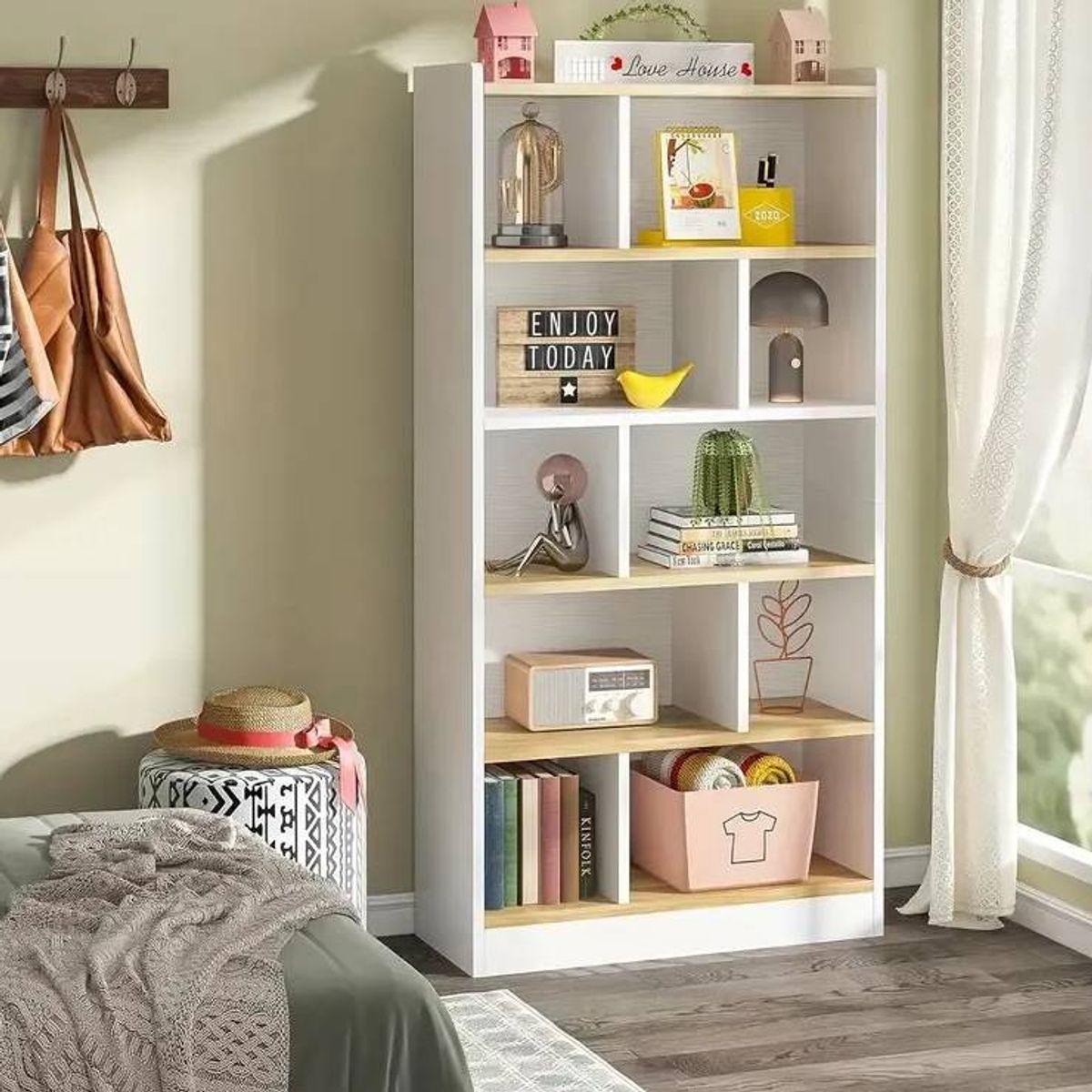 NACION MUEBLES - LIBRERO NACION MUEBLES ADAGNY BLANCO