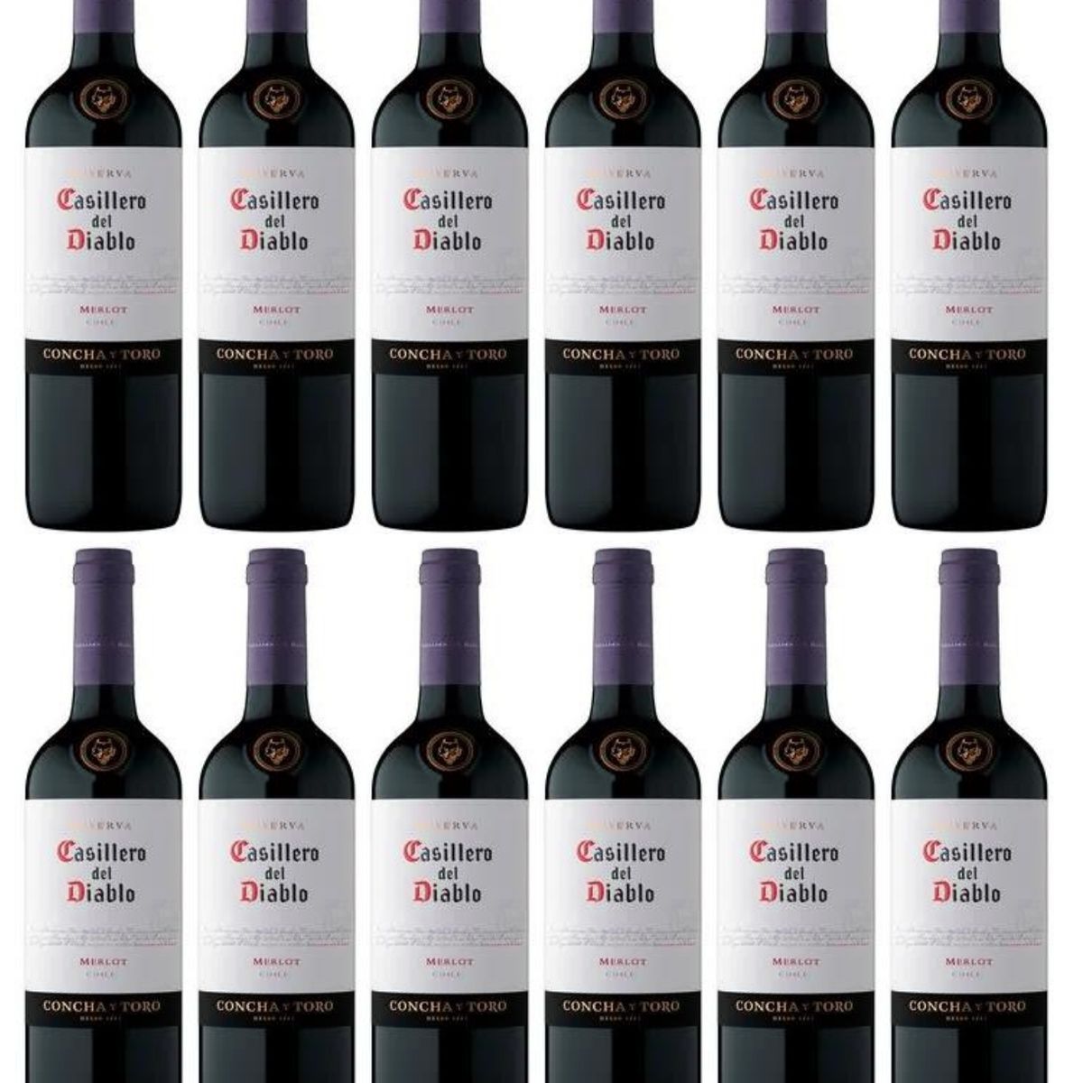 CASILLERO DEL DIABLO - Vino Casillero del Diablo Merlot 750ml - 12 UND