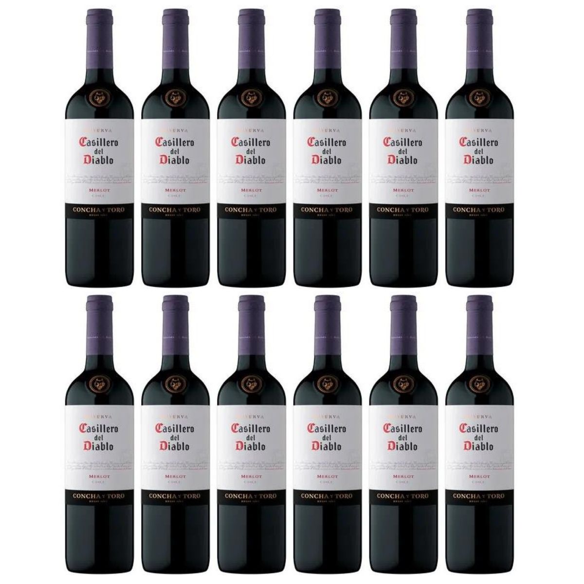 CASILLERO DEL DIABLO - Vino Casillero del Diablo Merlot 750ml - 12 UND