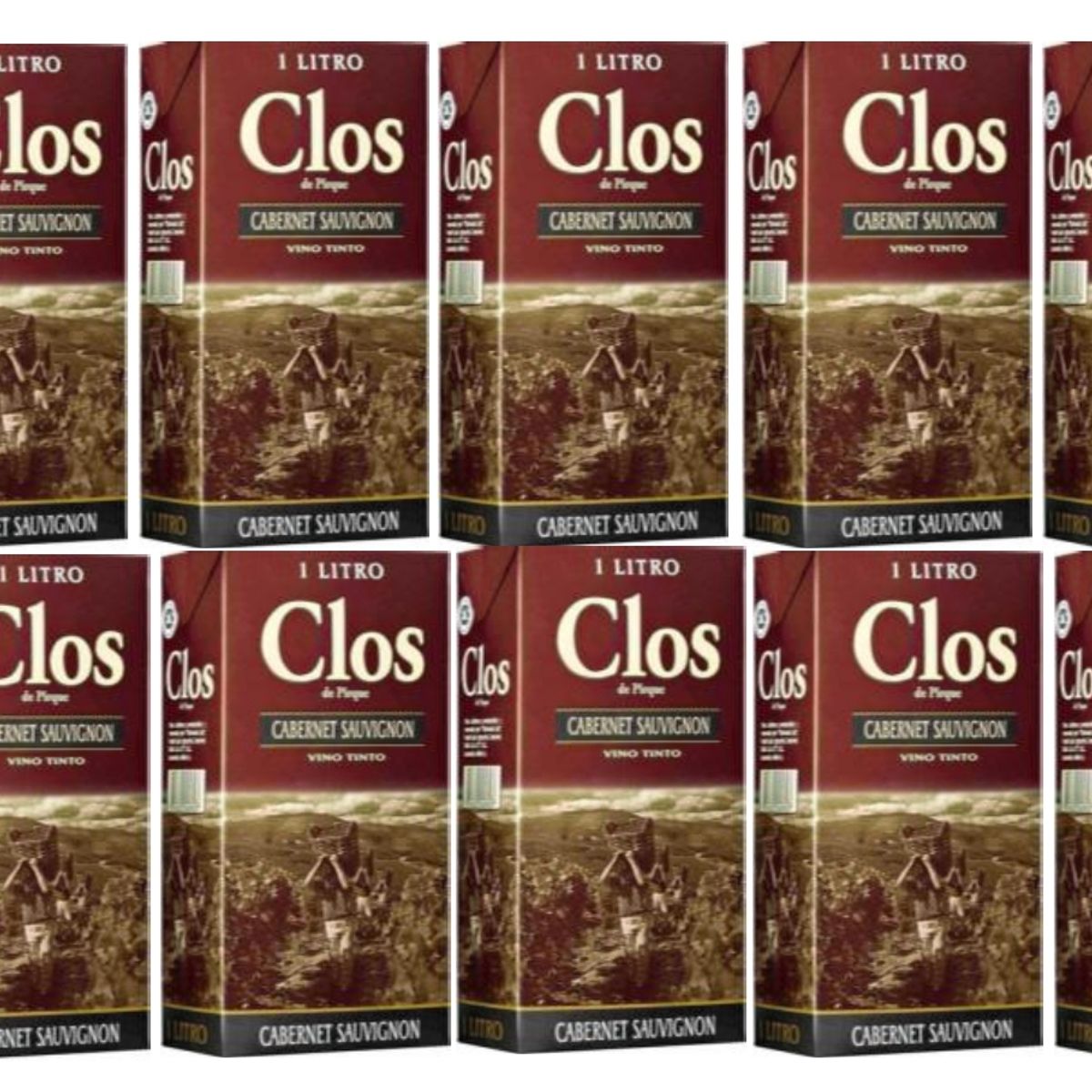 GENERICO - Vino Tinto Clos De Pirque Cabernet Sauvignon 1L - 12 UND