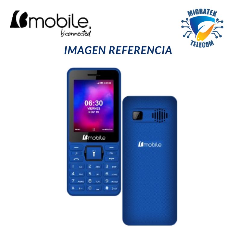 BMOBILE - Teléfono Movil Bmobile T102 2G Dual SIM Radio FM - Color AZUL
