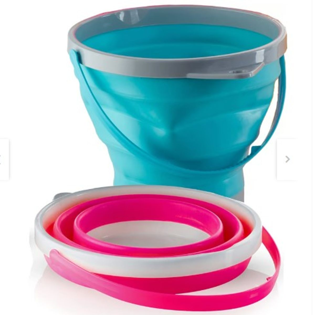 GENERICO - Set 2 Cubetas Balde Plegable Retractil Multiuso - Multicolor