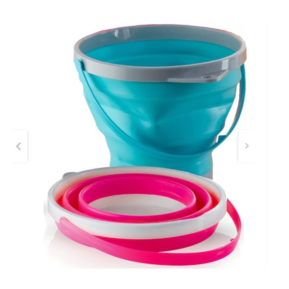 GENERICO - Set 2 Cubetas Balde Plegable Retractil Multiuso - Multicolor