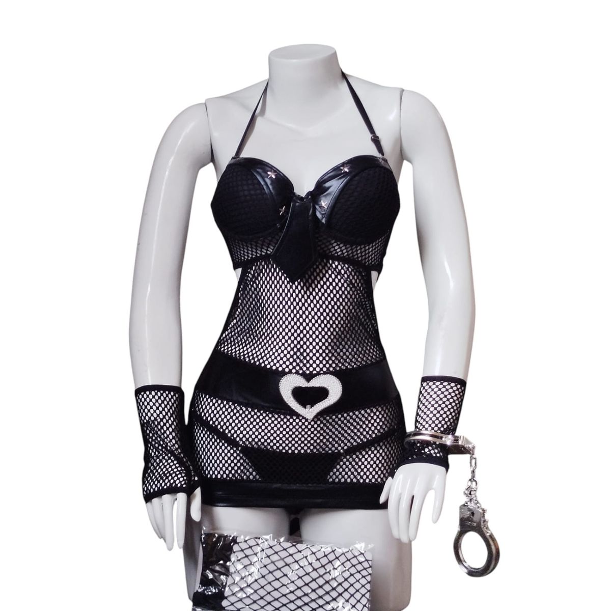 GENERICO - DISFRAZ ERÓTICO DE POLICIA LENCERIA SEXY DISFRACES EN TALLAS S-M-L