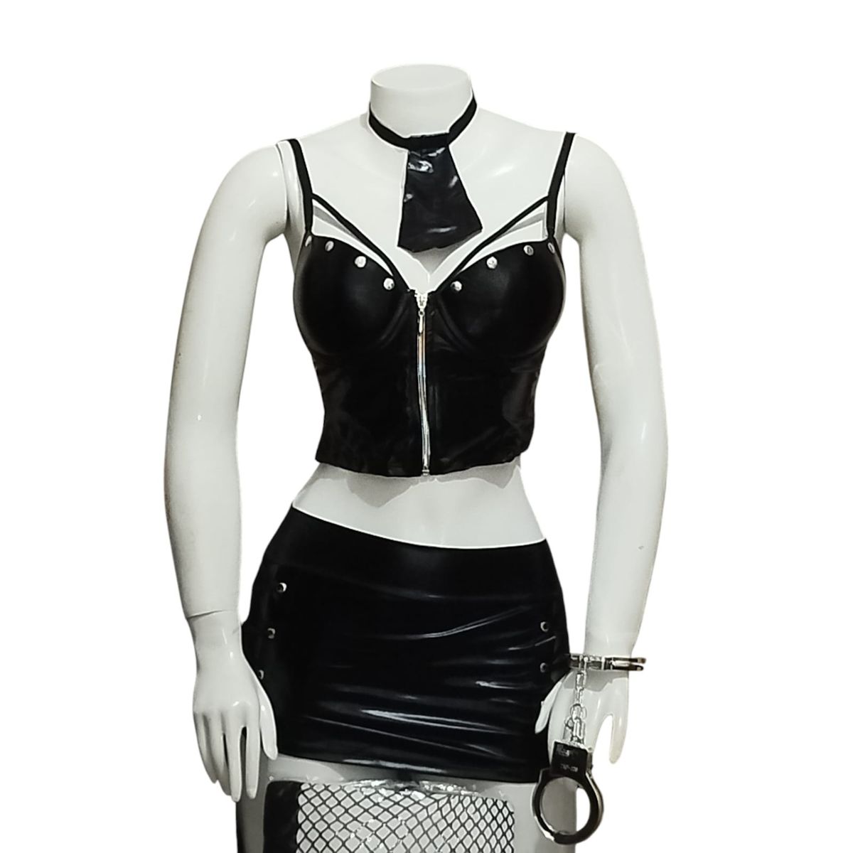 GENERICO - DISFRAZ ERÓTICO DE POLICIA LENCERIA SEXY DISFRACES EN TALLAS S-M-L