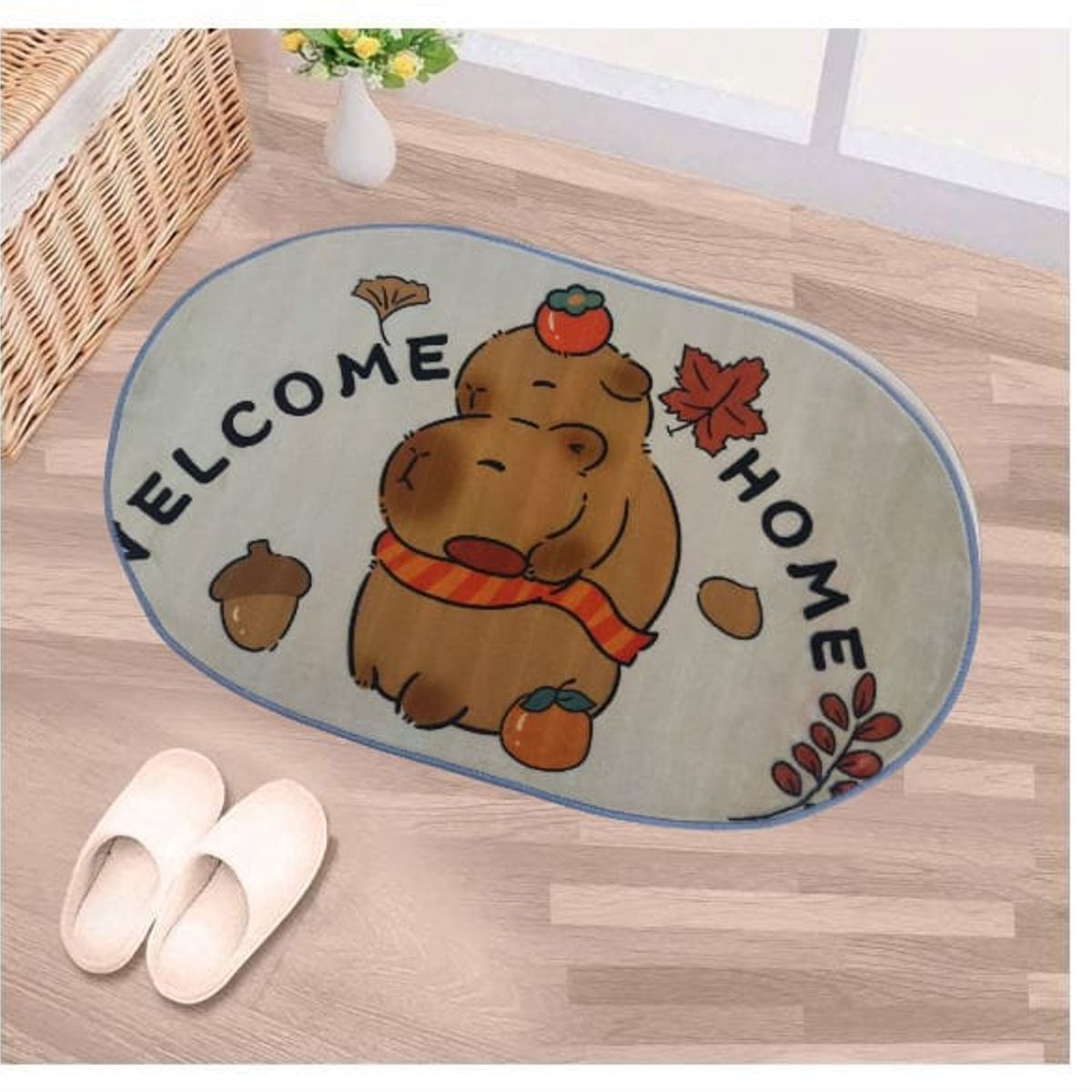 GENERICO - Alfombra de capibara decoración del hogar - Ovalado