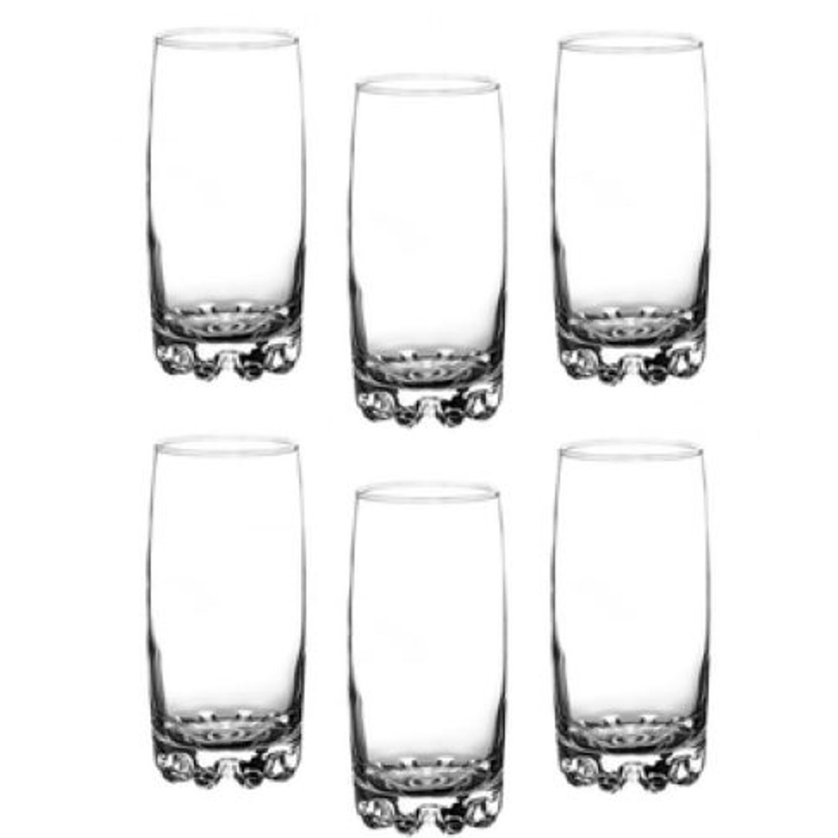 GENERICO - Set x 6 vasos Altos de Base Ondulada