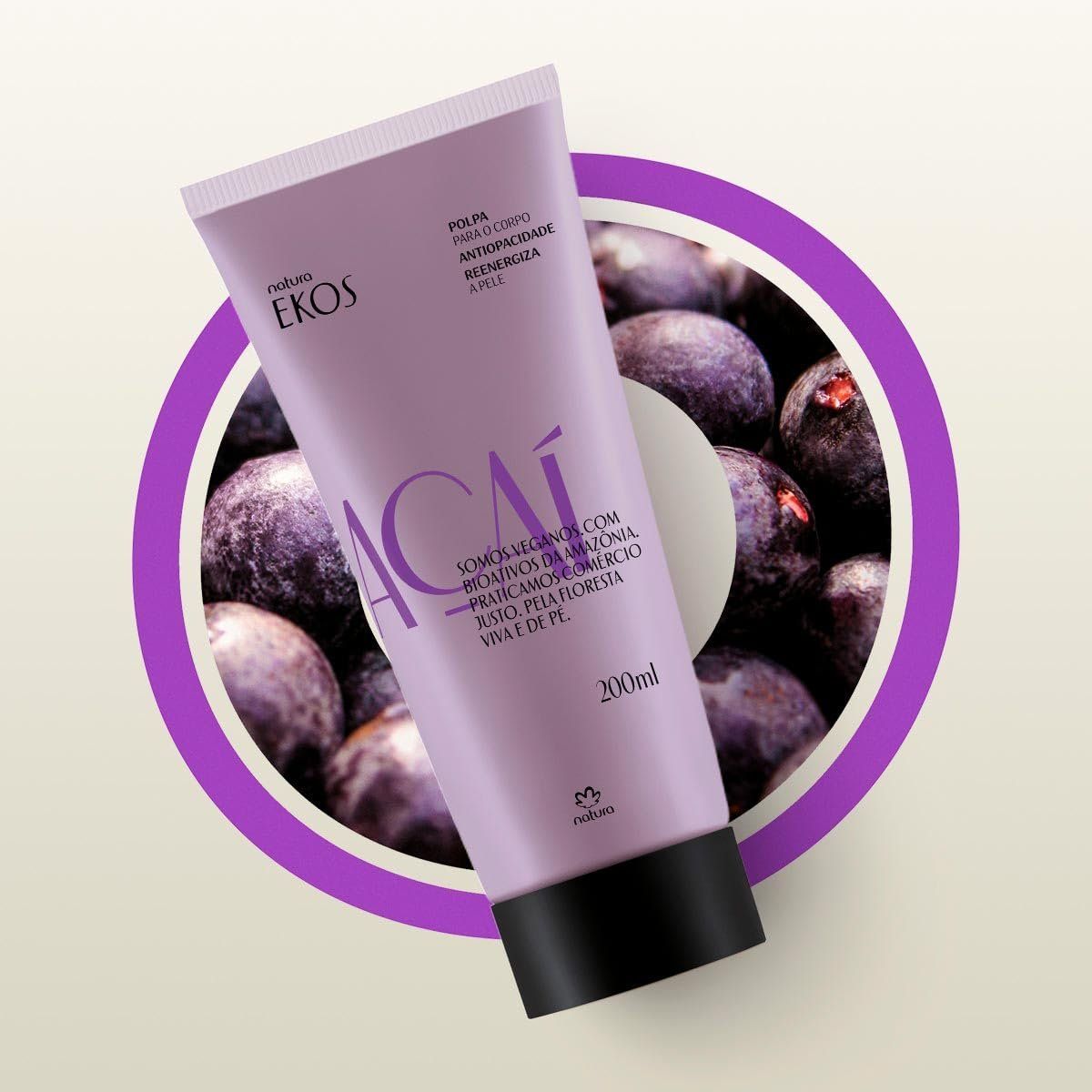 NATURA - Eko Acai Pulpa hidratante para el CUERPO TODODIA NATURA 200 ML