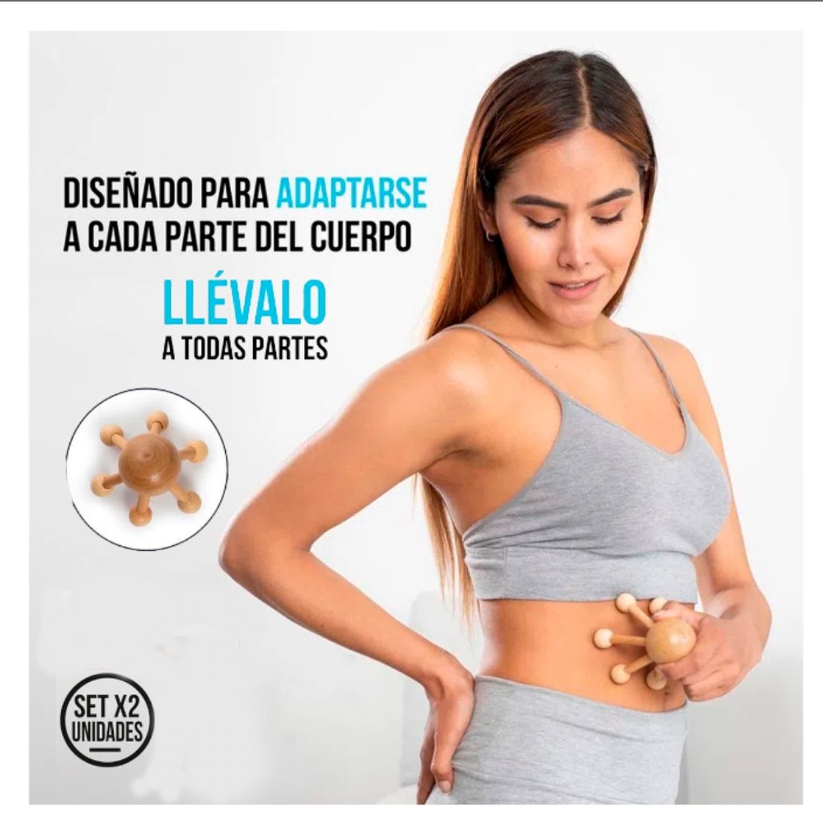 GENERICO - Masajeador Araña Anticelulitis Relajante Maderoterapia