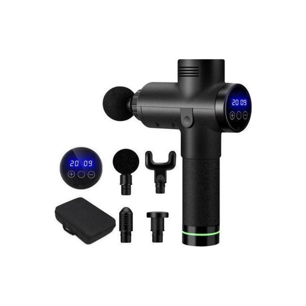 GENERICO - Pistola Masajeador Muscular Eléctrico 1200-3300 rpm por minuto