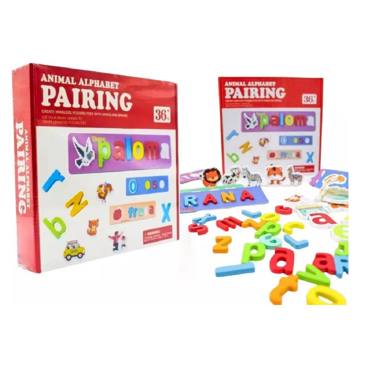 GENERICO - Juego de Estimulación Lectura Escritura - Paring Alphabet