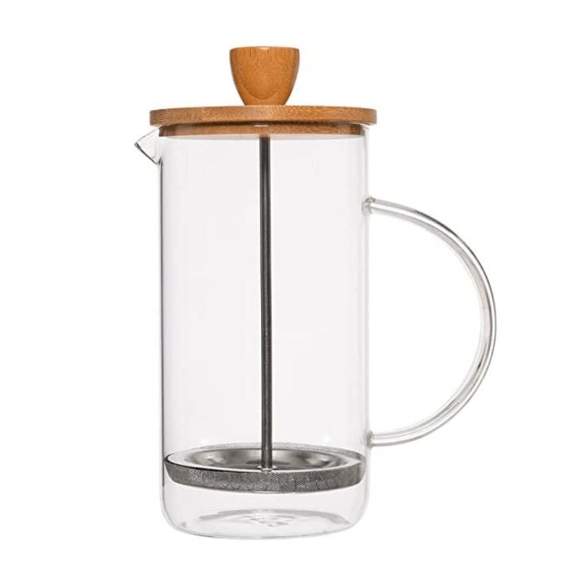 GENERICO - Cafetera Francesa 1000ml Tapa Bambú