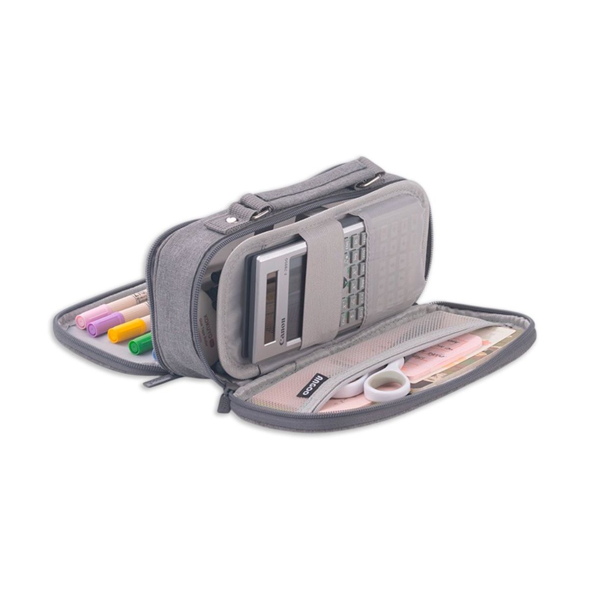 GENERICO - Cartuchera Biella Gris