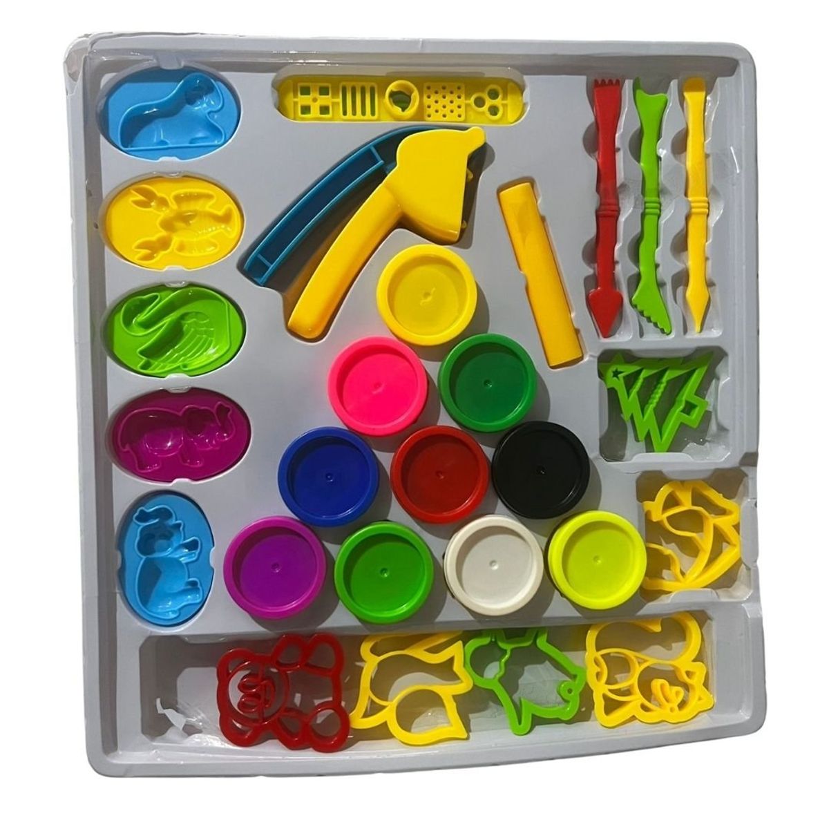 GENERICO - Set Didáctico de Plastilinas Aventura Animal con Moldes