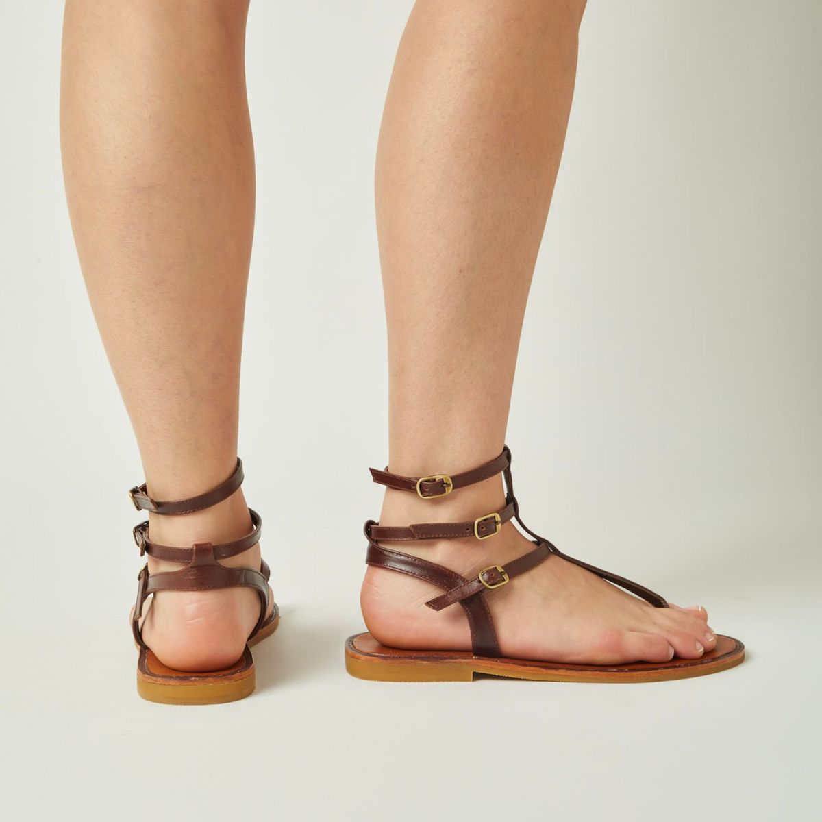 WHITE - Sandalias casuales Mallorca mujer en cuero