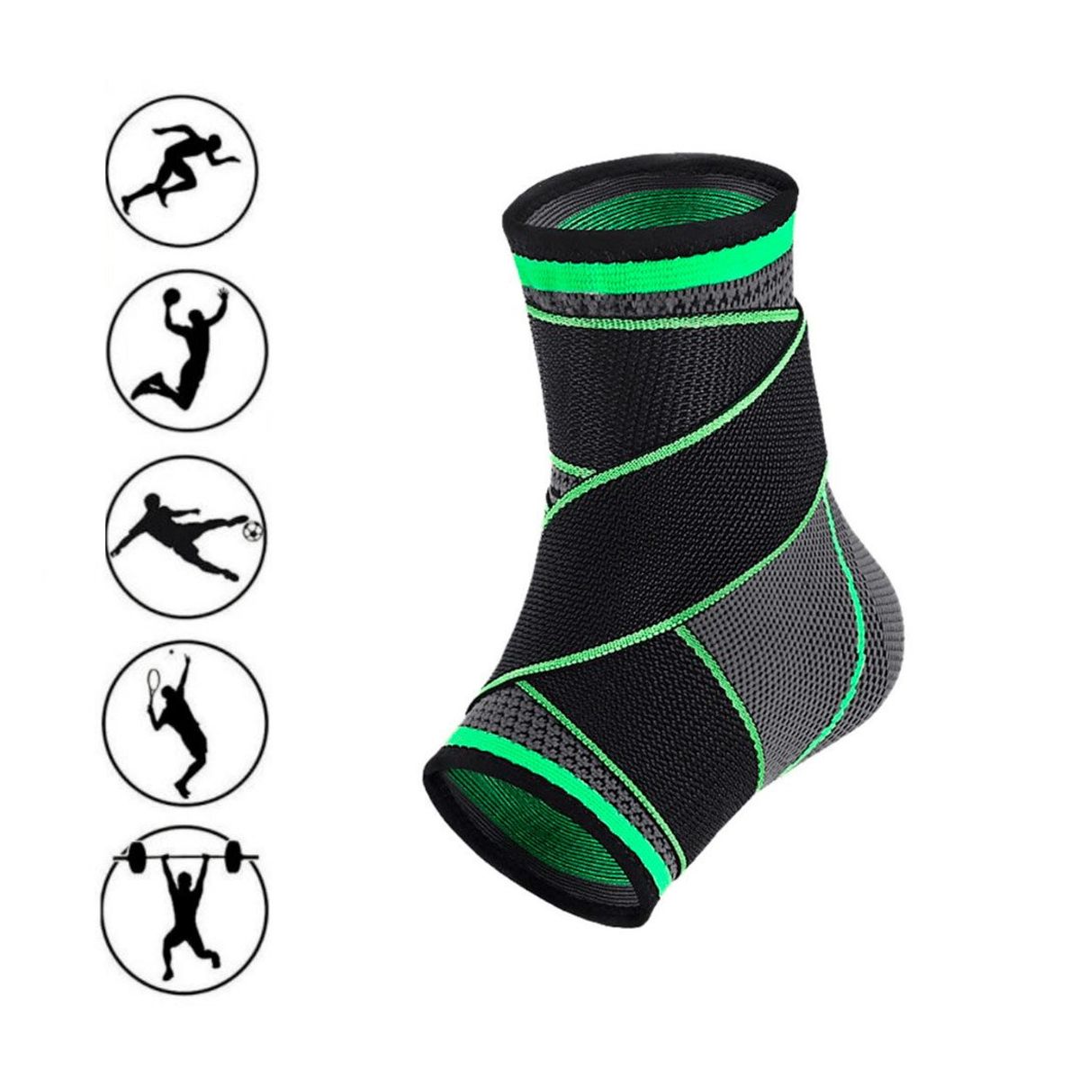 GENERICO - Tobillera Elástica para Deporte Estándar