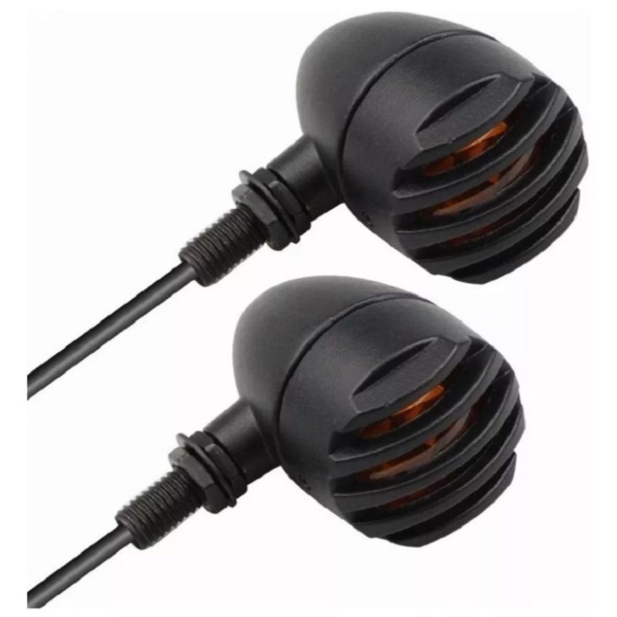 BAALATHKKO5 - Direccionales Focos Motocicleta Retro Harley Chopper Metal