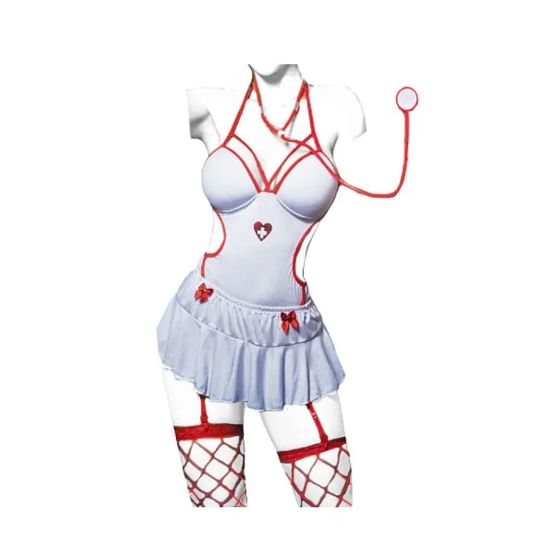 GENERICO - Enfermera más Medias- Disfraz  - Mujer - Lencería