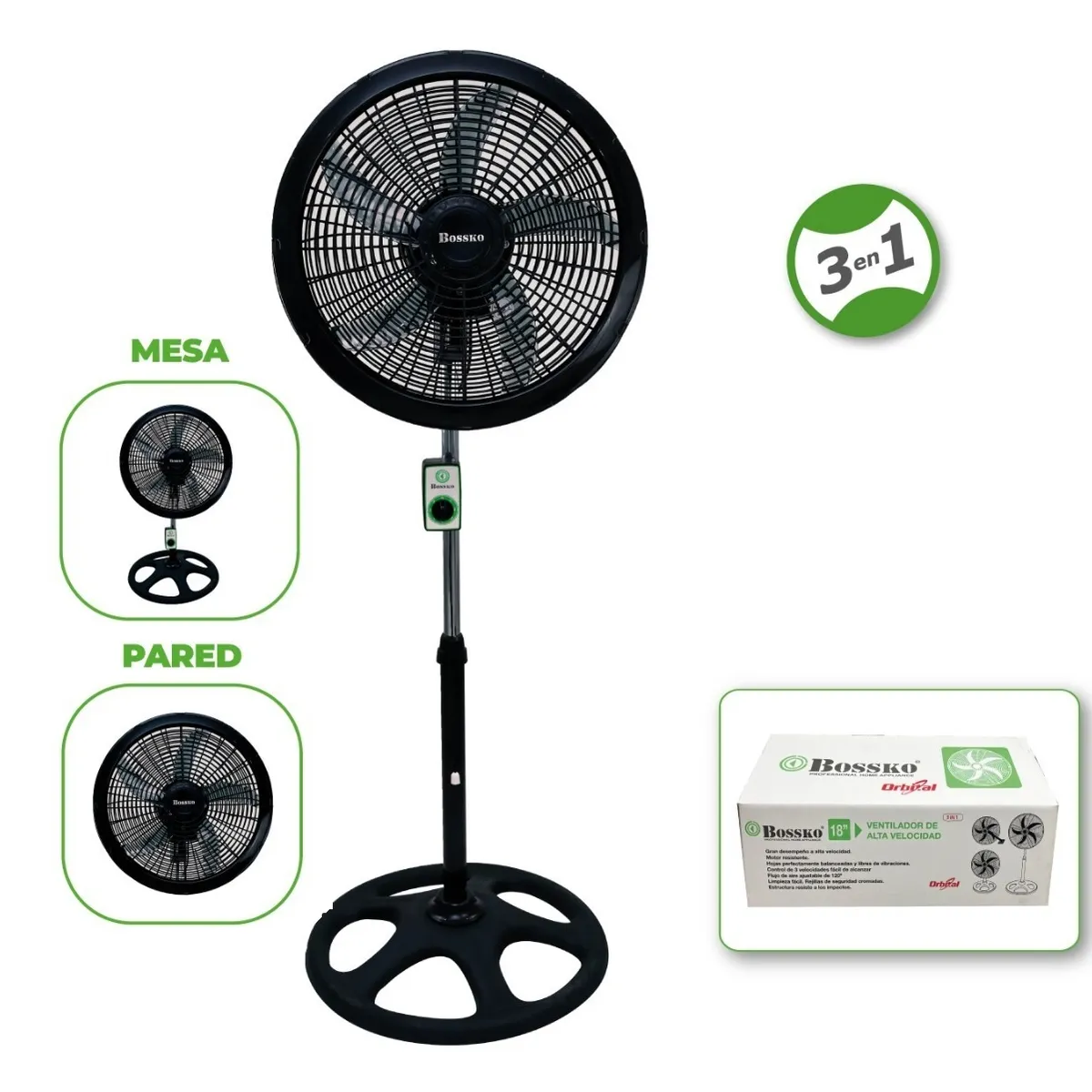BOSSKO - Ventilador Bossko BK-8233VO De 18″